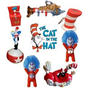 Burger King 2003 Cat In The Hat Toy Bundle